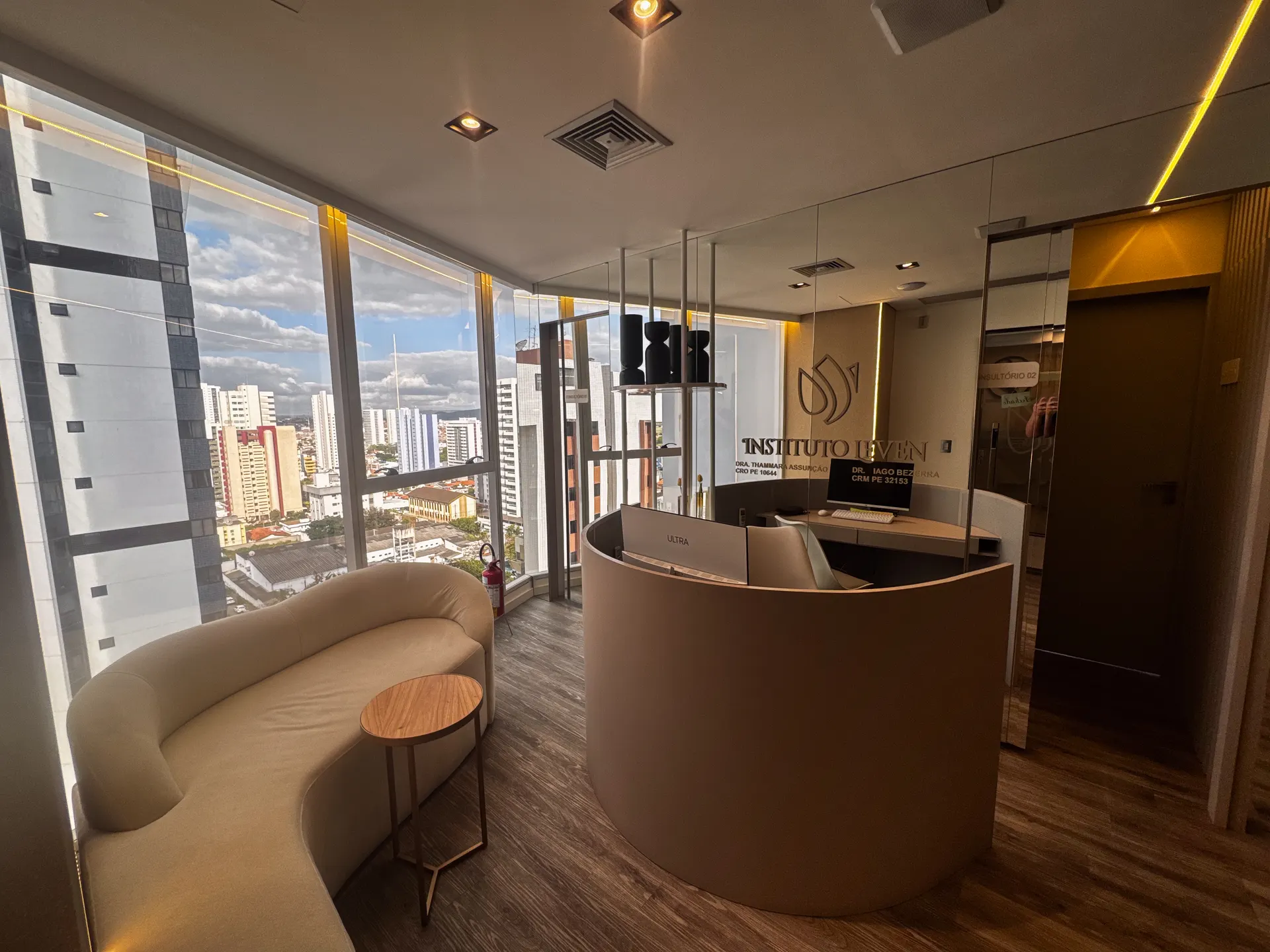 Recepção do Instituto Leven com vista para Caruaru